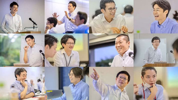 ビジョン浸透中間報告会では、会社の未来について活発な議論が行われました。
